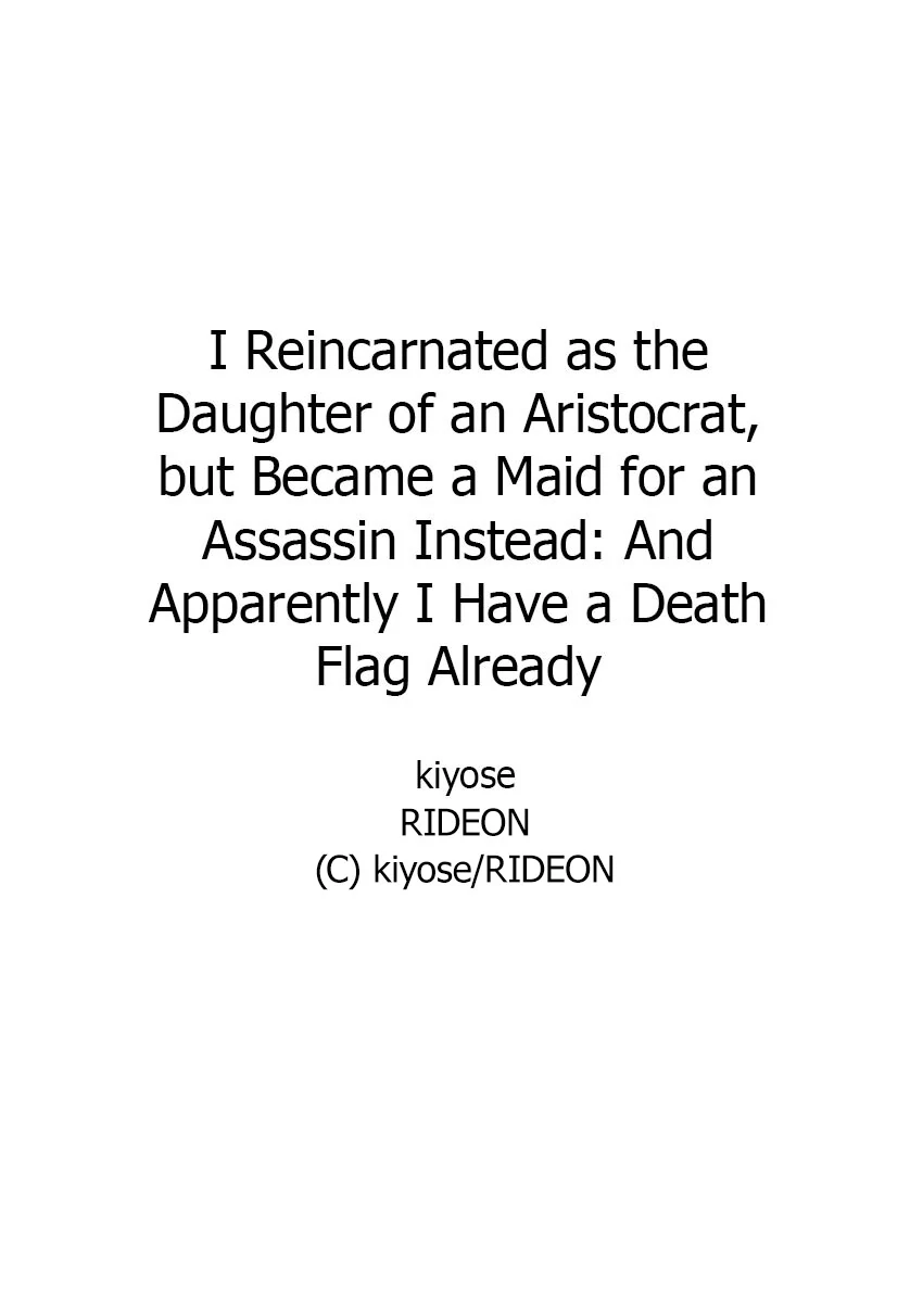 I Reincarnated as the Daughter of an Aristocrat, but Became a Maid for an Assassin Instead: And Apparently I Have a Death Flag Already (Official) - Chapter 1 - Page 27